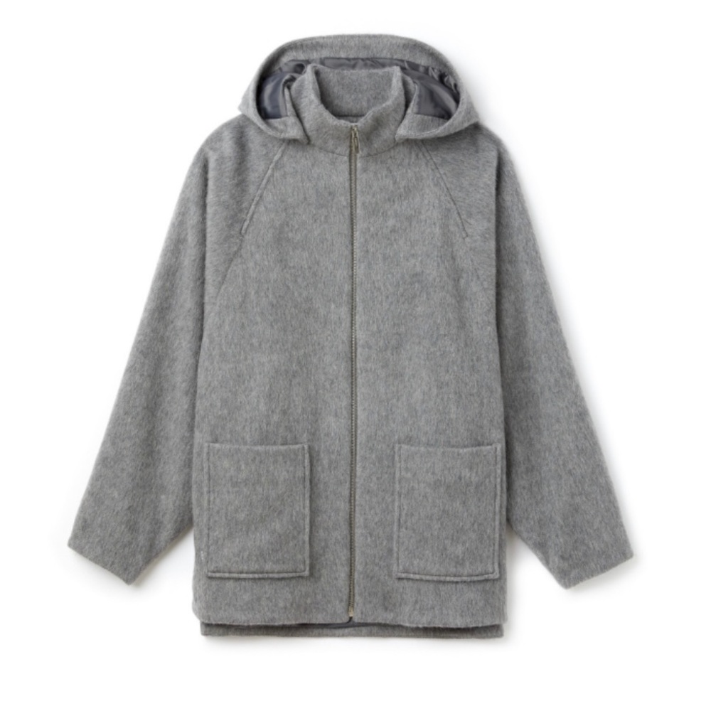 Lacoste Hooded Wool Coat